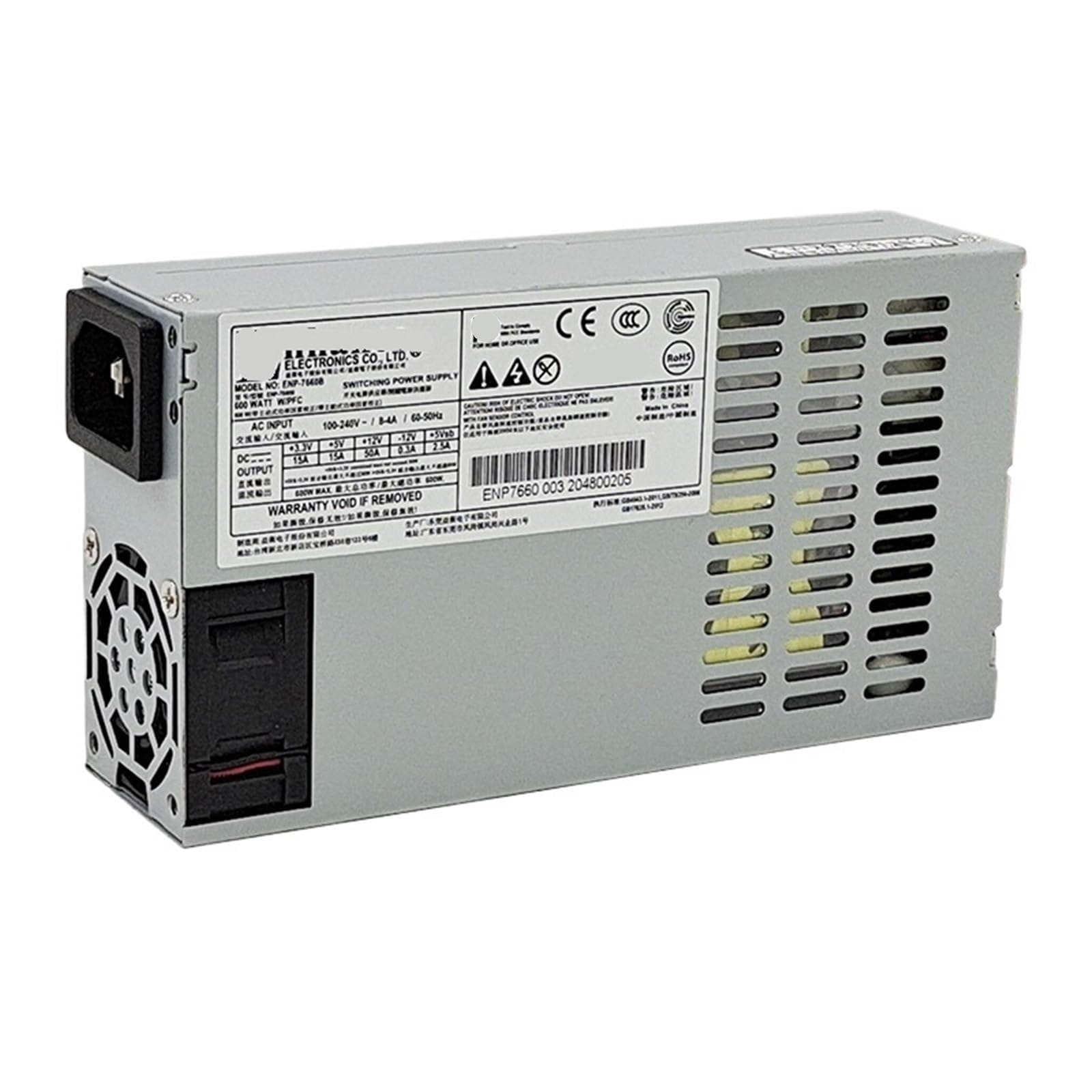 Amazon.com: Enhance ENP 7660B 1U mini Flex 600w PSU 80PLUS